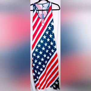 NWT - Red White Blue Dress by American Leisure Size S